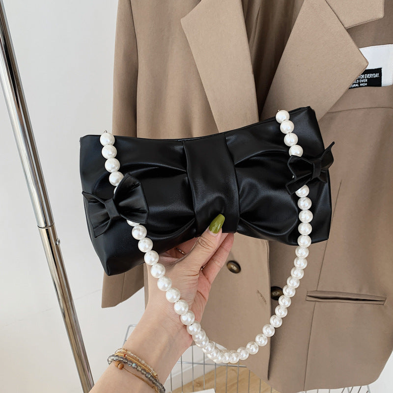 Wholesale PU Bow Fold Shoulder Bag